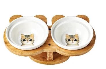 Ceramic Pet Products Cat Bowl by GJG Denim