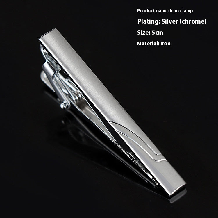 Men's Business Silver Simple Fashion Short Tie Clip