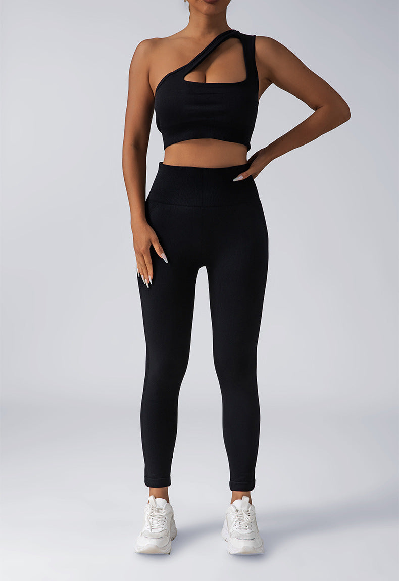 Seamless Knitted Tie-dye Yoga Suit Women