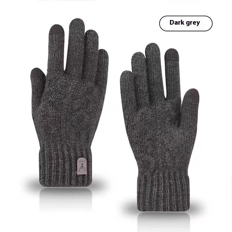 Men's Cold-proof Wool Knitted Gloves