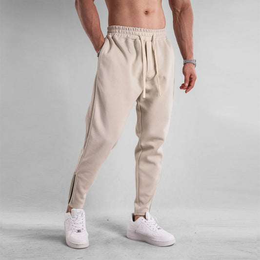 Men's Slim Fit Leg Opening Ankle Zipper Sweatpants