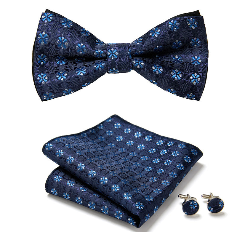 Men's Bow Ties Three Piece Set