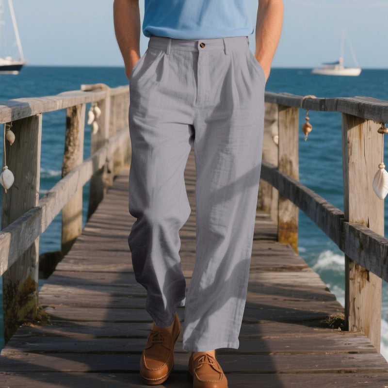 Men's Loose Straight Business Pants