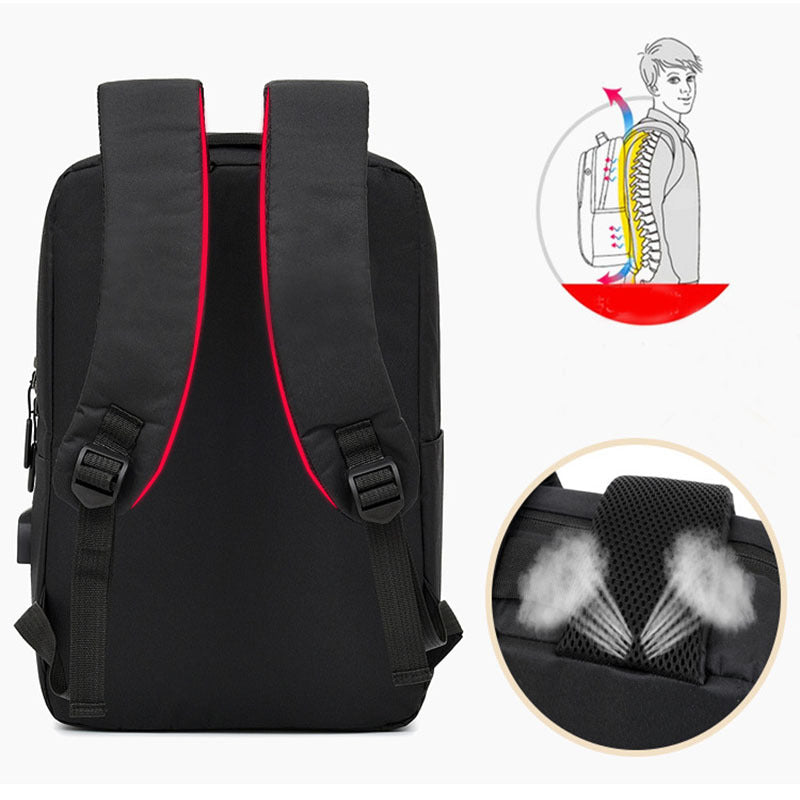 Men's Laptop Backpack With USB Design