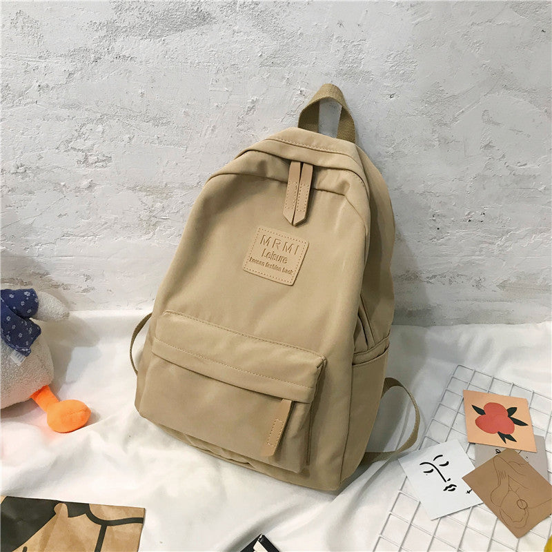 Men's Solid Backpack Large Capacity