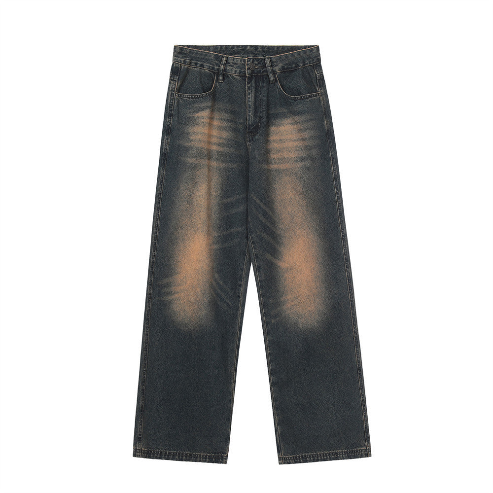 Retro Washing Water Daddy Pants Men