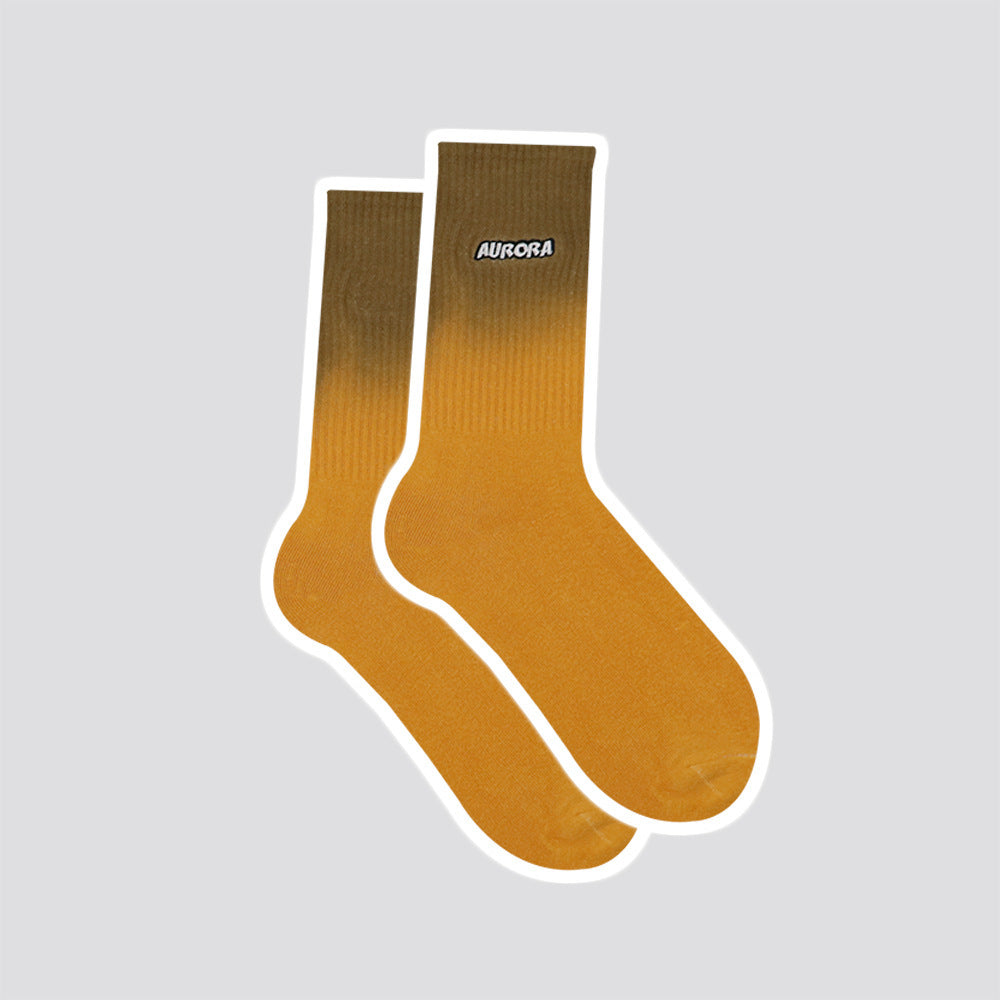 Men's Trendy Sports Dyed Cotton Tube Socks