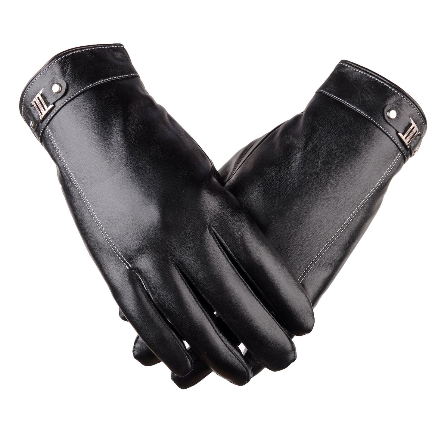 Men's Thick Fleece-lined Warm Touch Screen Gloves