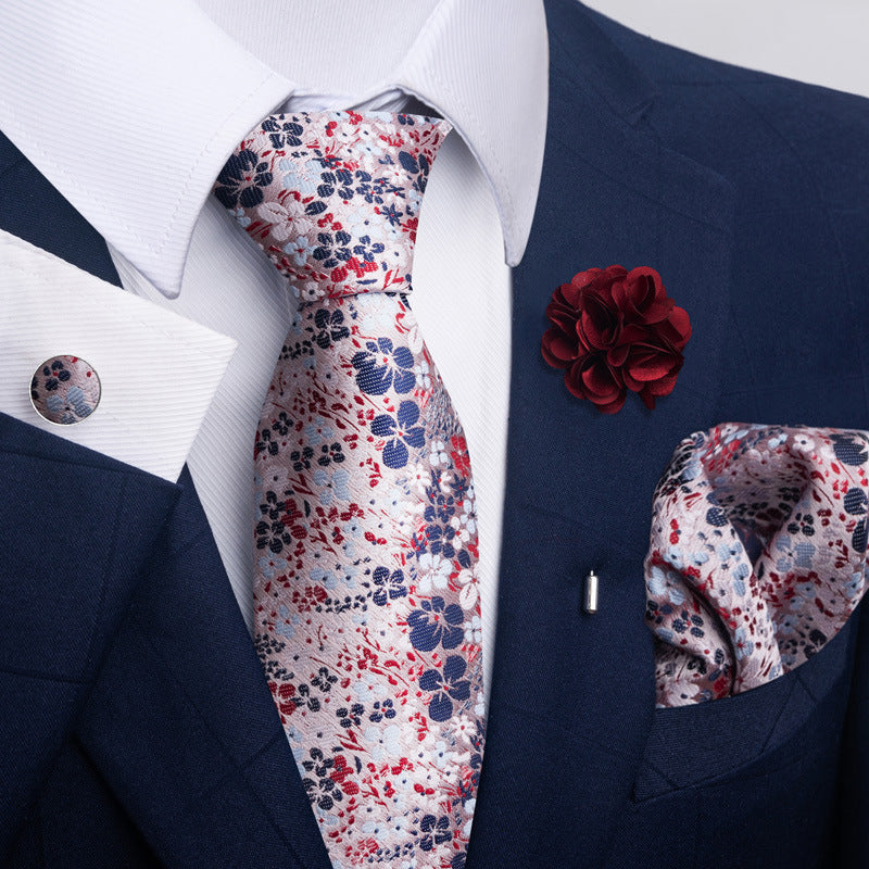 Men's Tie and Pocket Square Combo