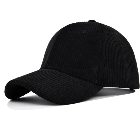 Versatile Curved Brim Corduroy Hat
