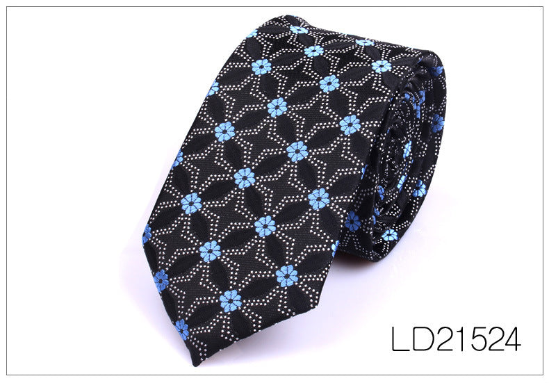 Men's Casual Fashion 6cm Flower Graffiti Tie