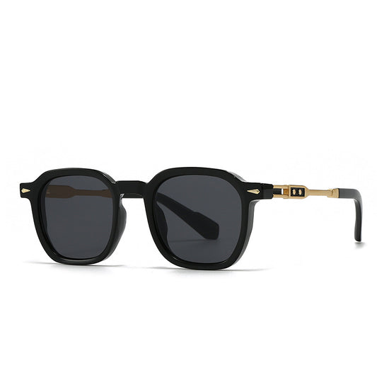 Round-frame Metal Sunglasses For Men
