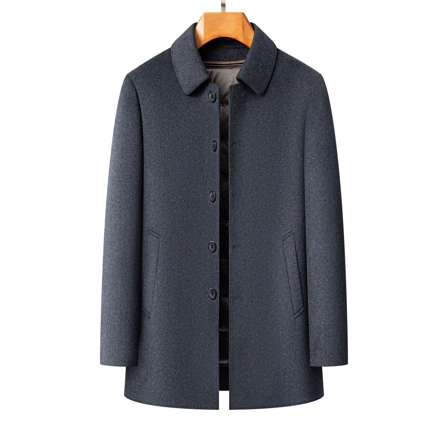 Men's Lapel Double-sided Woolen Coat
