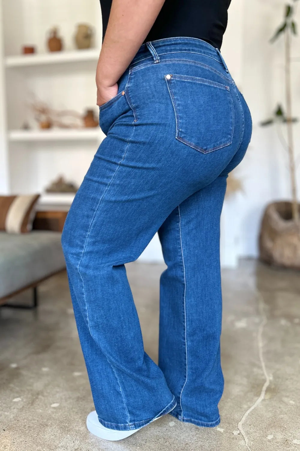 Judy Blue Full Size High Rise Straight Women Jeans