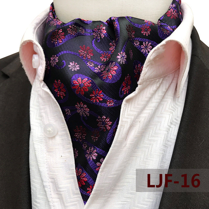 Men's Jacquard Polyester Scarf