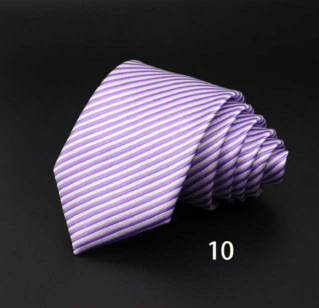 Men's Striped Polyester Fiber Ties