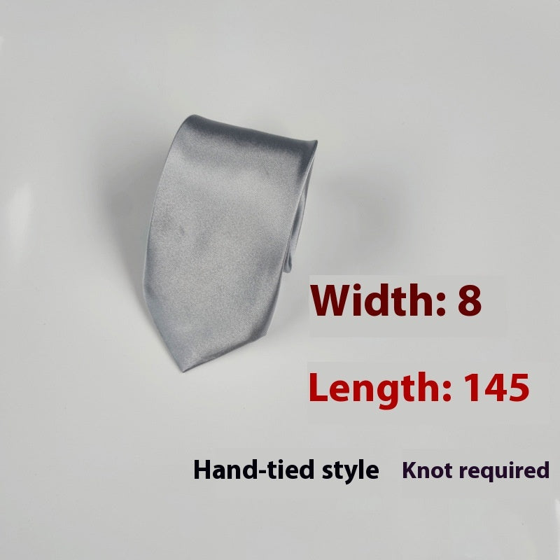 Men's 8cm Plain Suit Tie
