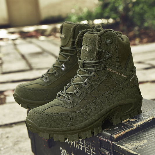 Men's Combat Boots Fleece-lined