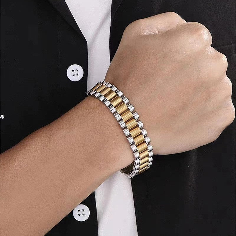 Men's Stainless Steel Watch Band Bracelet