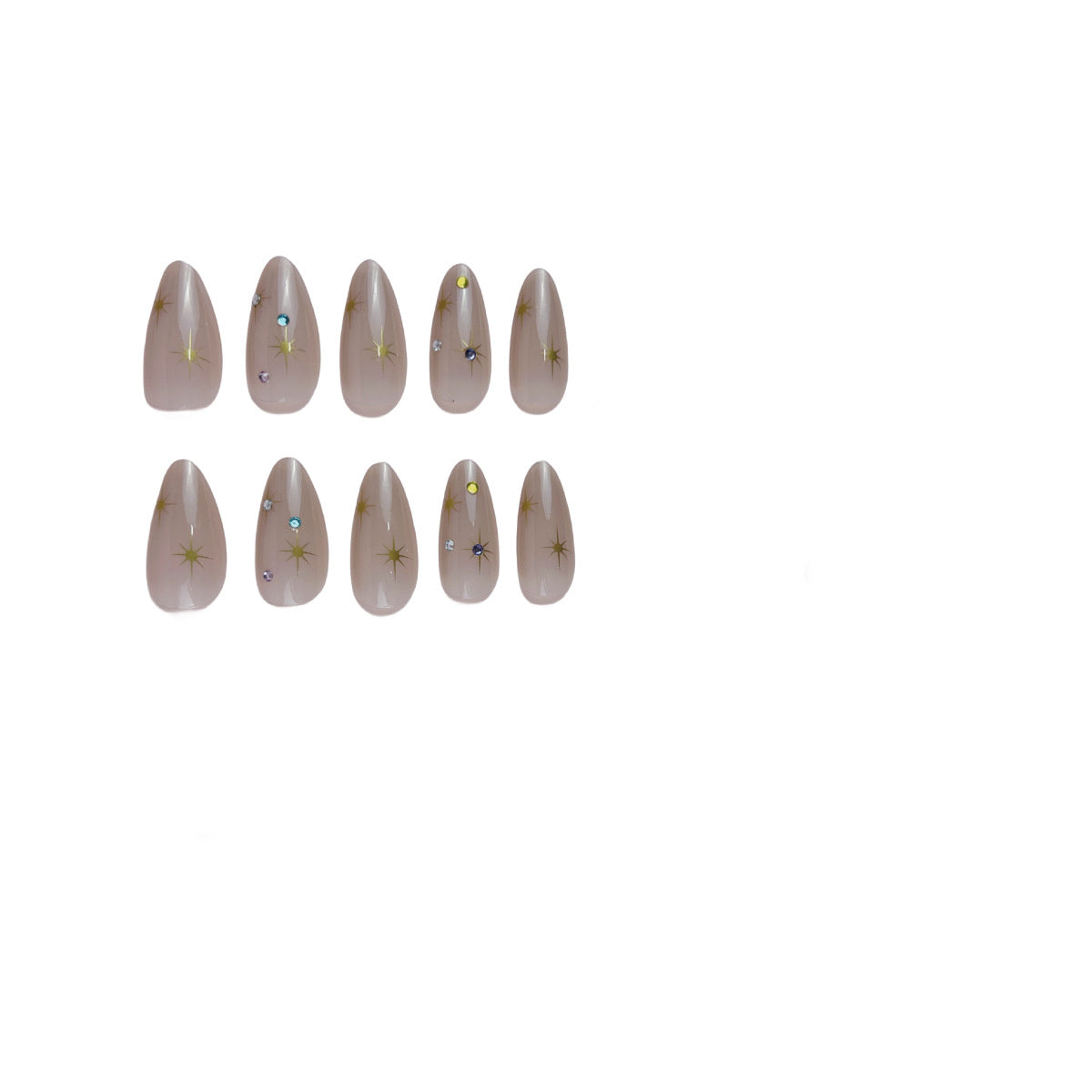 Women's Fashion Drop Shape Press-on Fingernail