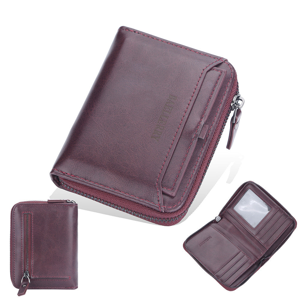 Men's Business Retro Multi Card Slots Wallet