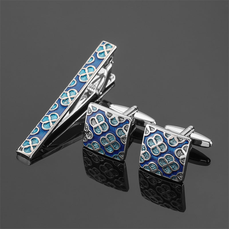 Men's  Tie Clip and Cufflinks Set