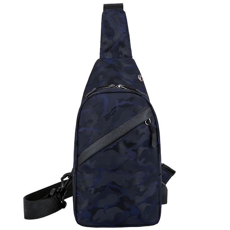 Men's Camouflage Chest Bags  With Headphone Hole