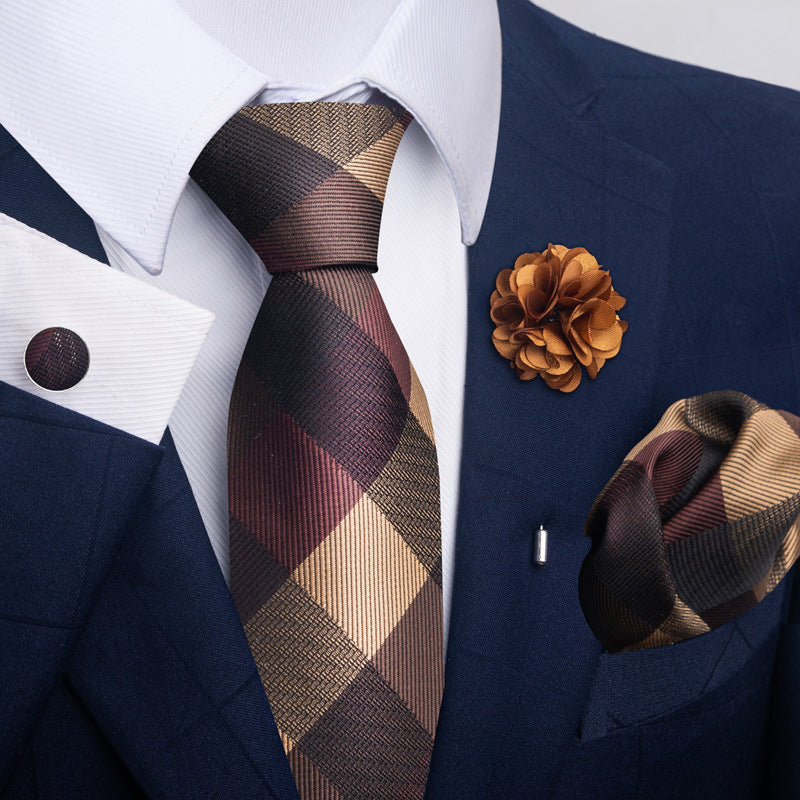 Men's Tie and Pocket Square Combo