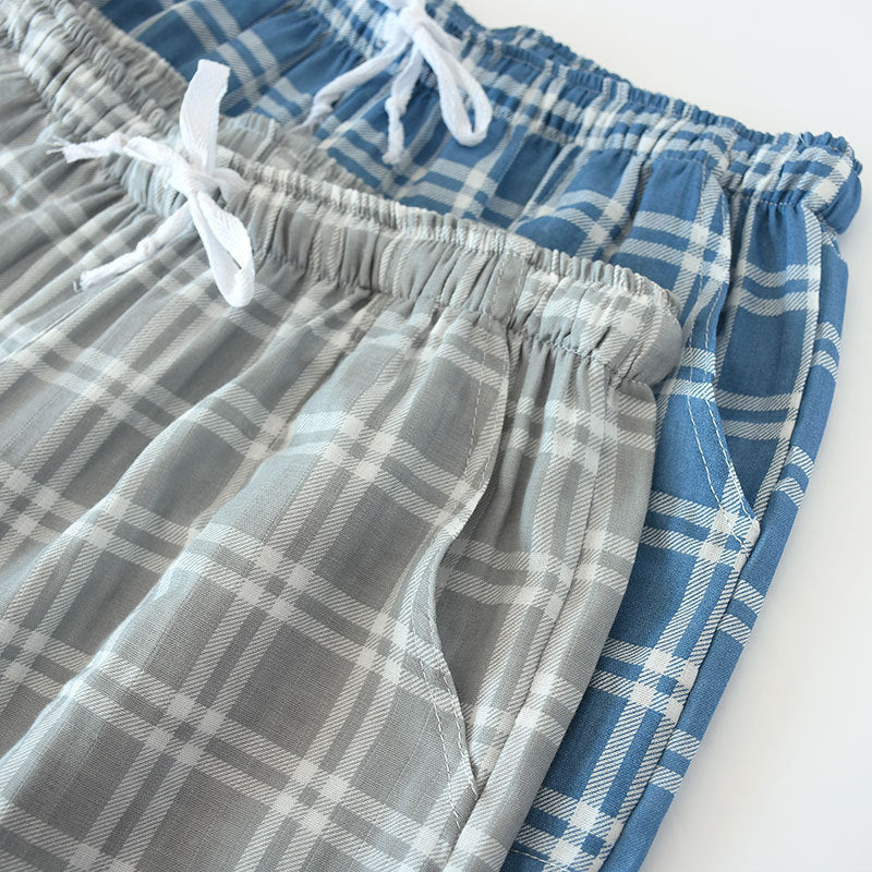 Cotton Cropped Pants Loose Casual Pajama Shorts Summer