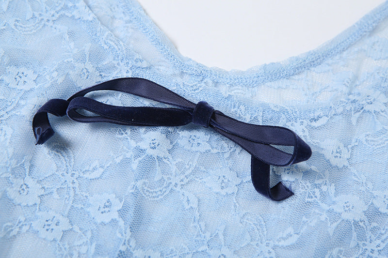 Tight Long Sleeve Lace Jumpsuit Women