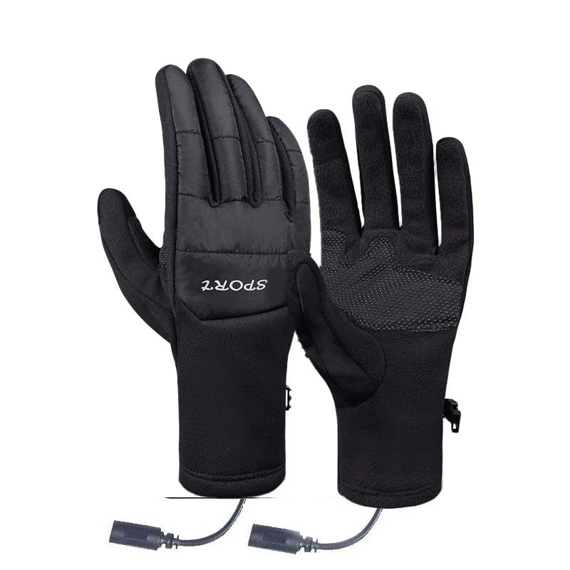 Men's Touch Screen Windproof Warm Usb Heating Gloves
