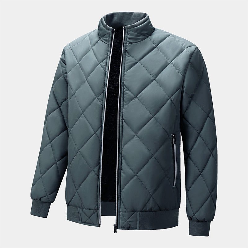 Men's Stand Collar Trendy Warm-keeping Cotton-padded Jacket