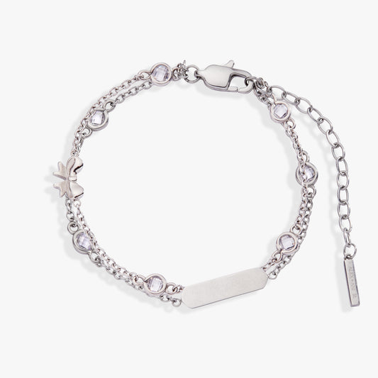 Bow Chain Double Strand Bracelet