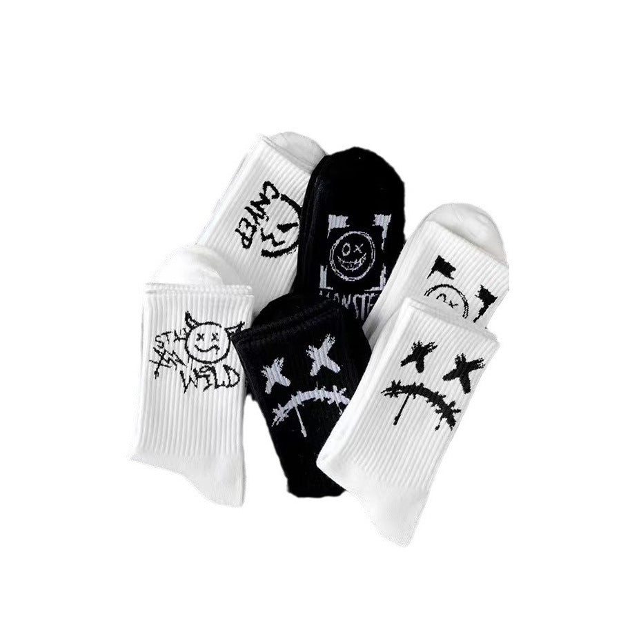 Men's Black And White Socks