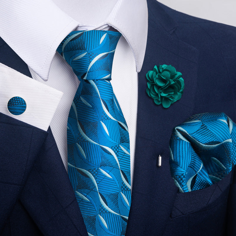 Men's Tie and Pocket Square Combo