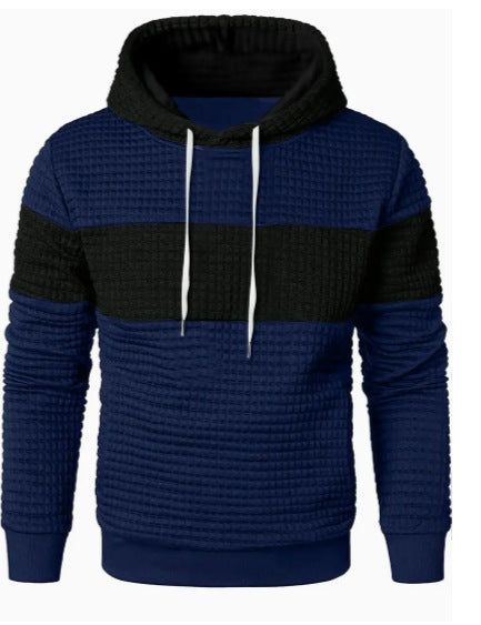 Men's Hooded Long-sleeved Sweater w/ Drawstring