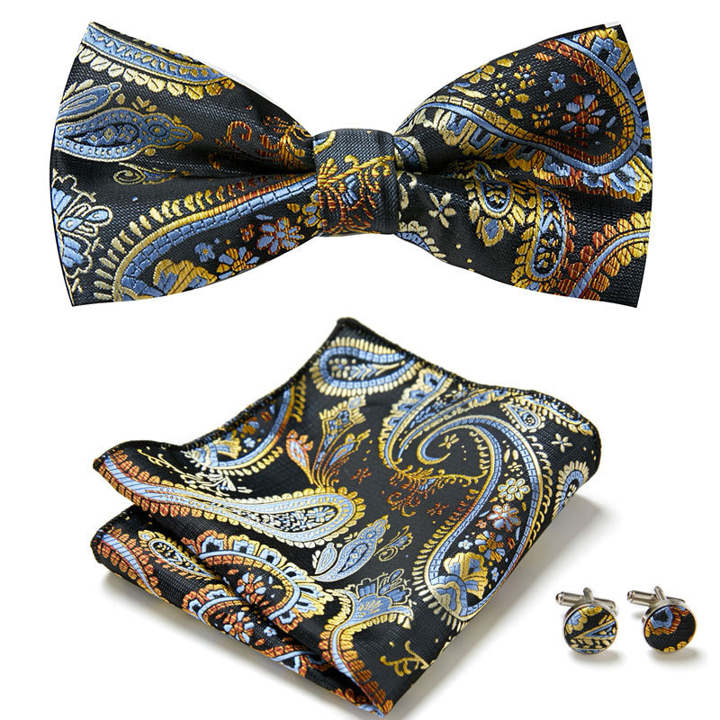 Men's Bow Ties Three Piece Set
