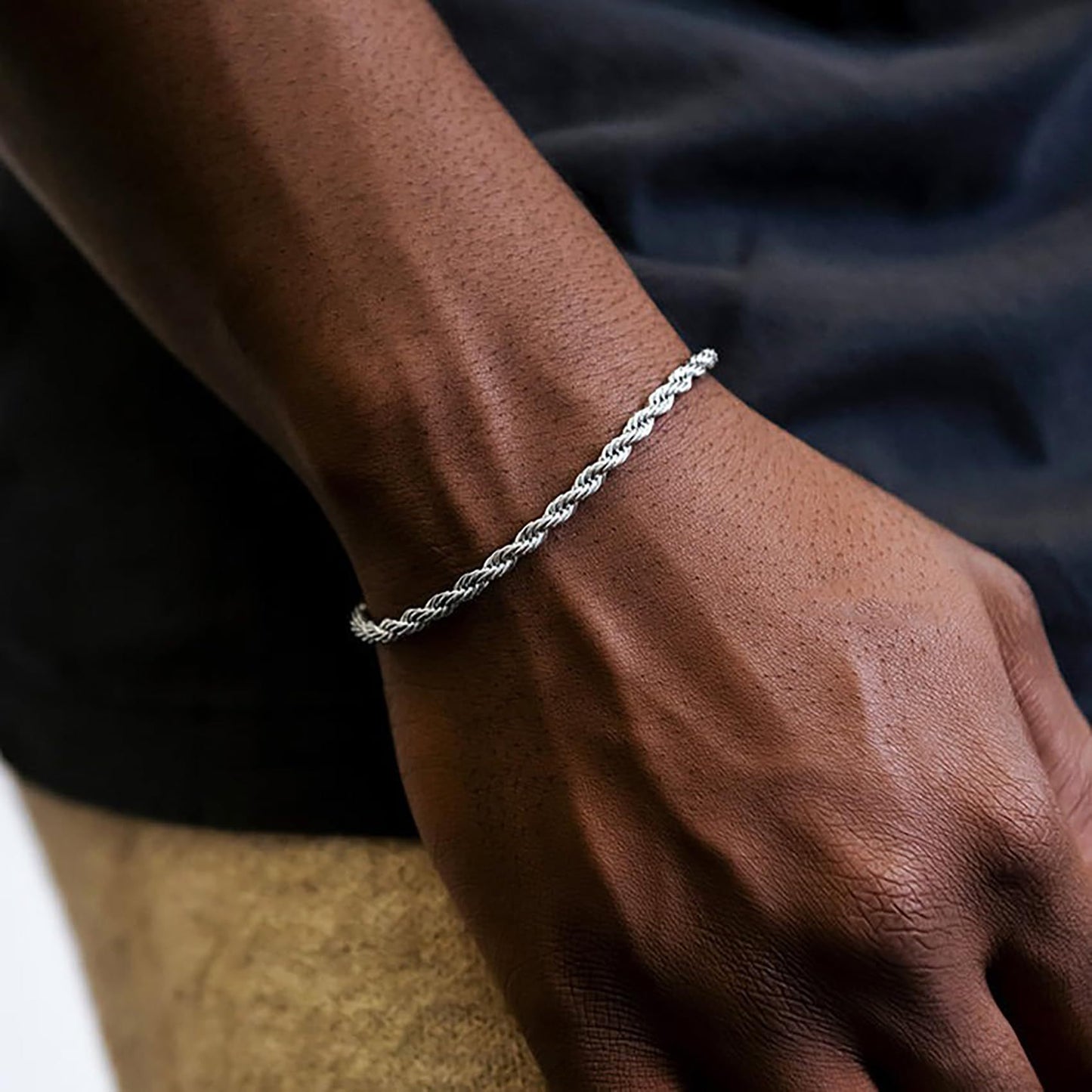 Men's Cuban Chain Bracelet Set