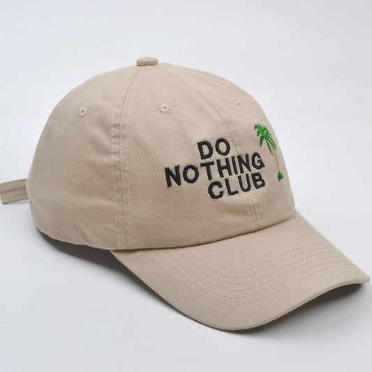 Men's "Do Nothing Club" Palm Embroidery Baseball Cap