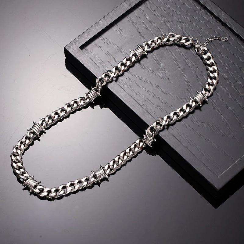 Men's Thorns Cuban Link Chain Or Bracelet by GJG Denim