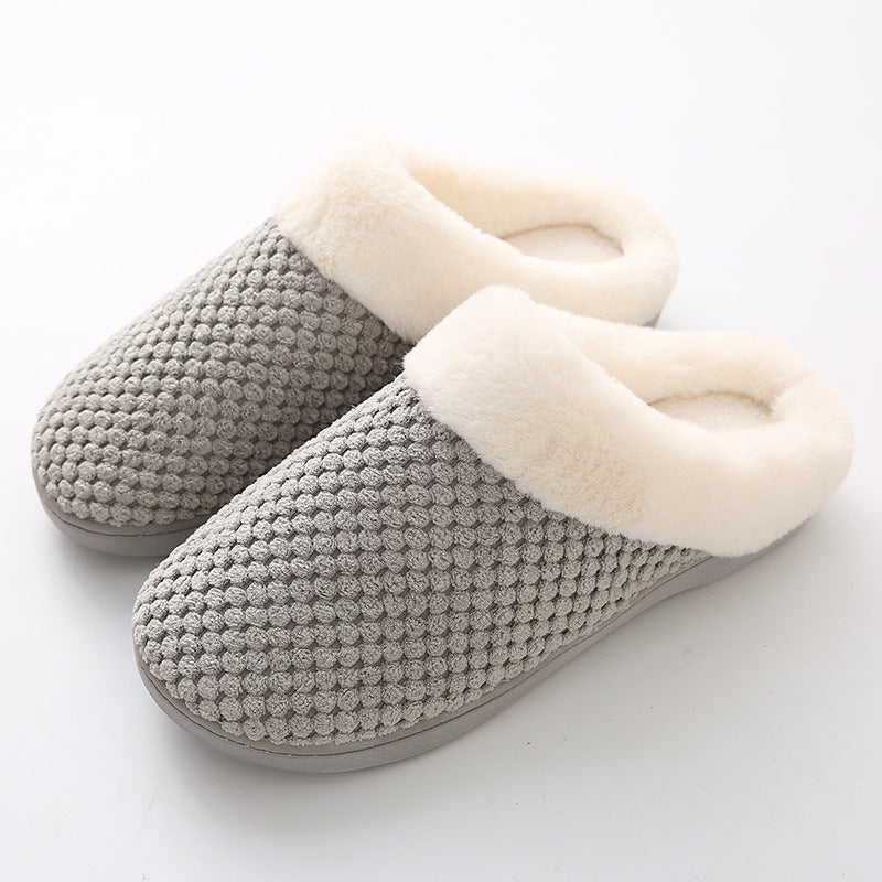 Mem's Indoor Warm High Elasticity Sponge Slippers