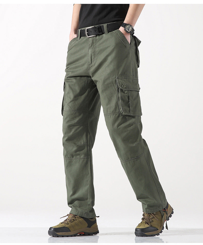 Men's Three-dimensional Pocket Straight-leg Cargo Pants