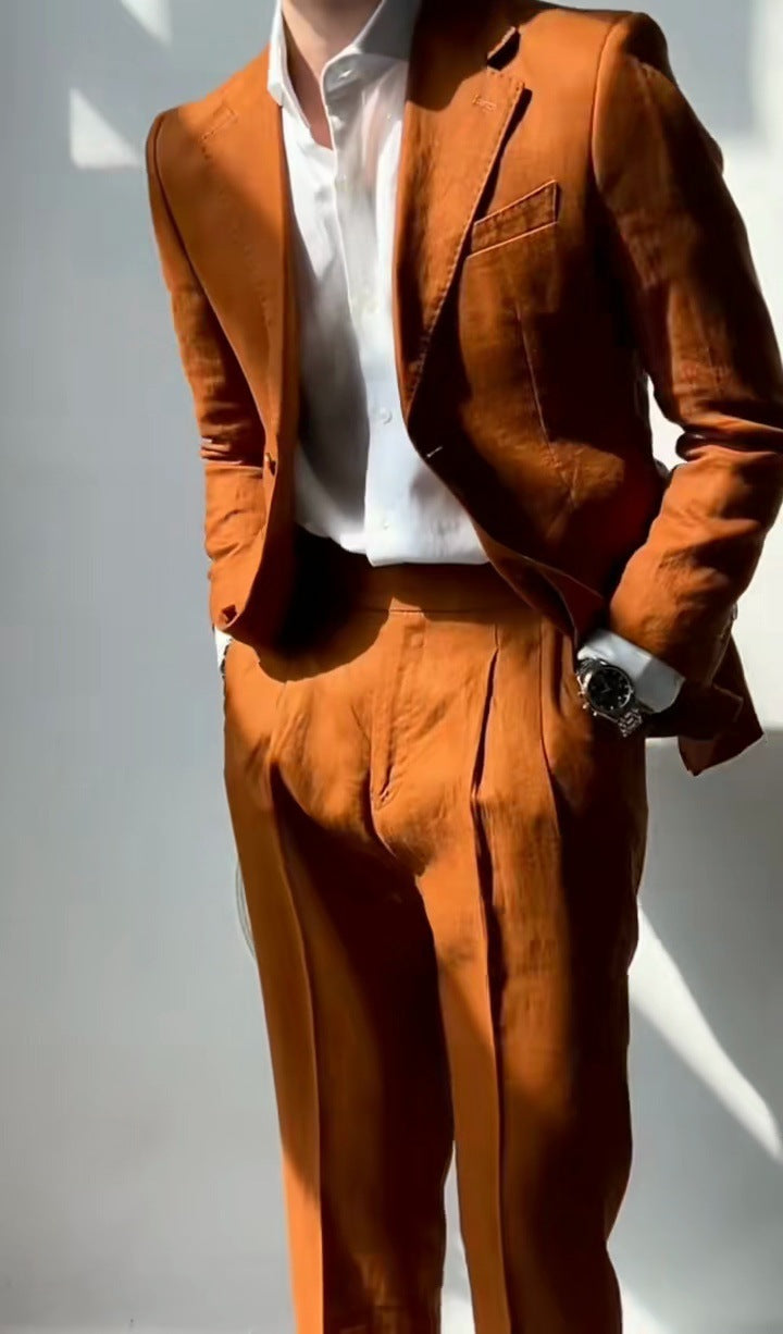 Casual And Lightweight Business Men's Suit