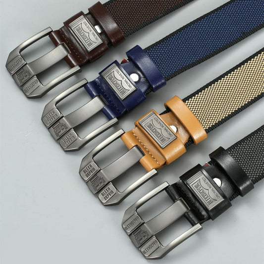 Men's Pin Buckle Casual Retro Canvas Belts
