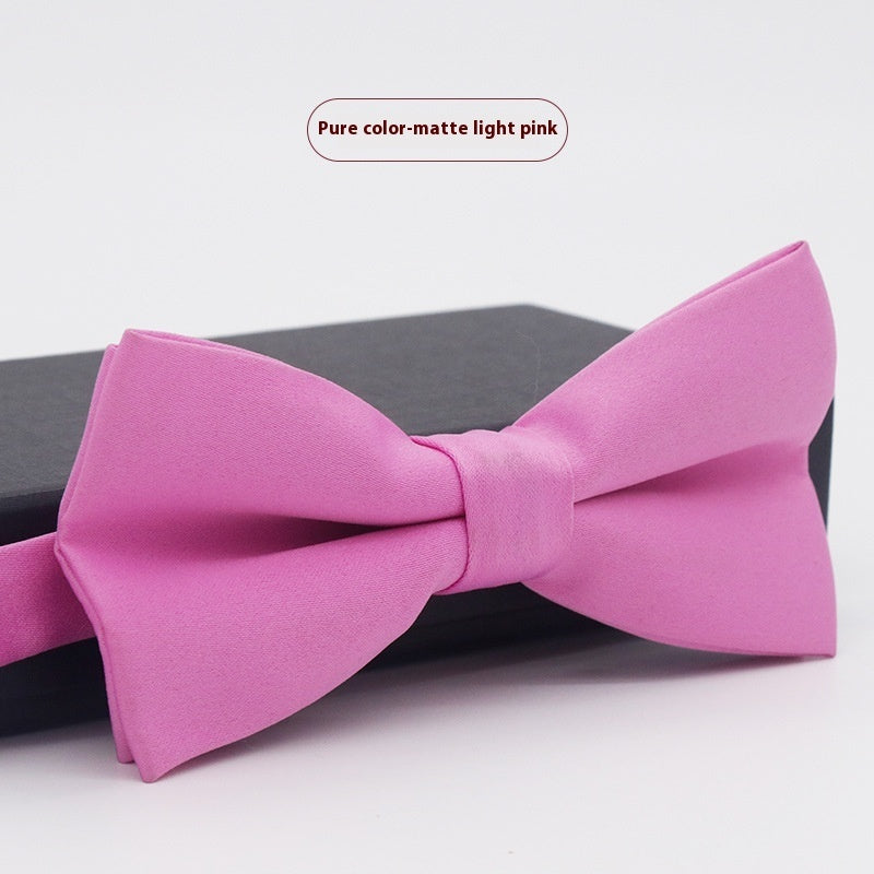 Men's Solid Color Bow Tie