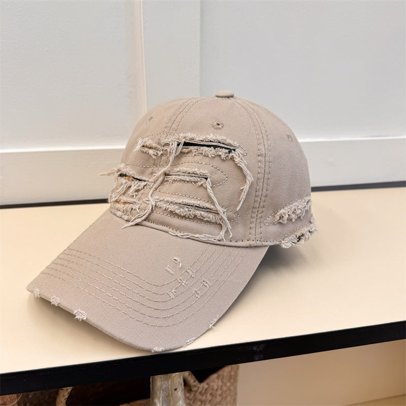Men's Old Ripped Soft Top Baseball Cap