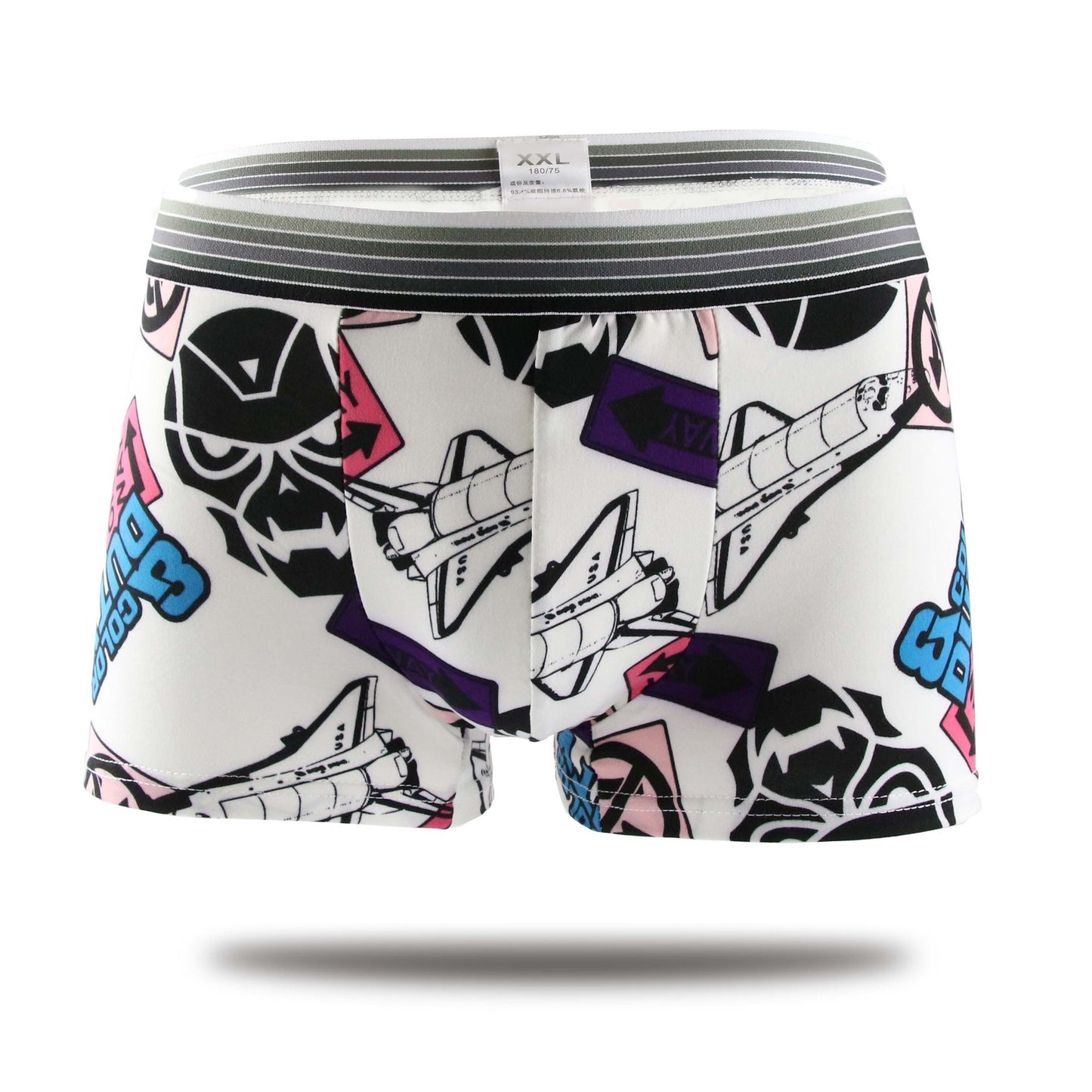 Men's Cartoon Mid-waist Boxer Briefs