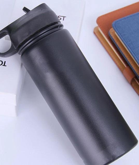 Stainless Steel Wide-mouth Outdoor Sports Vacuum Flask by GJG Denim