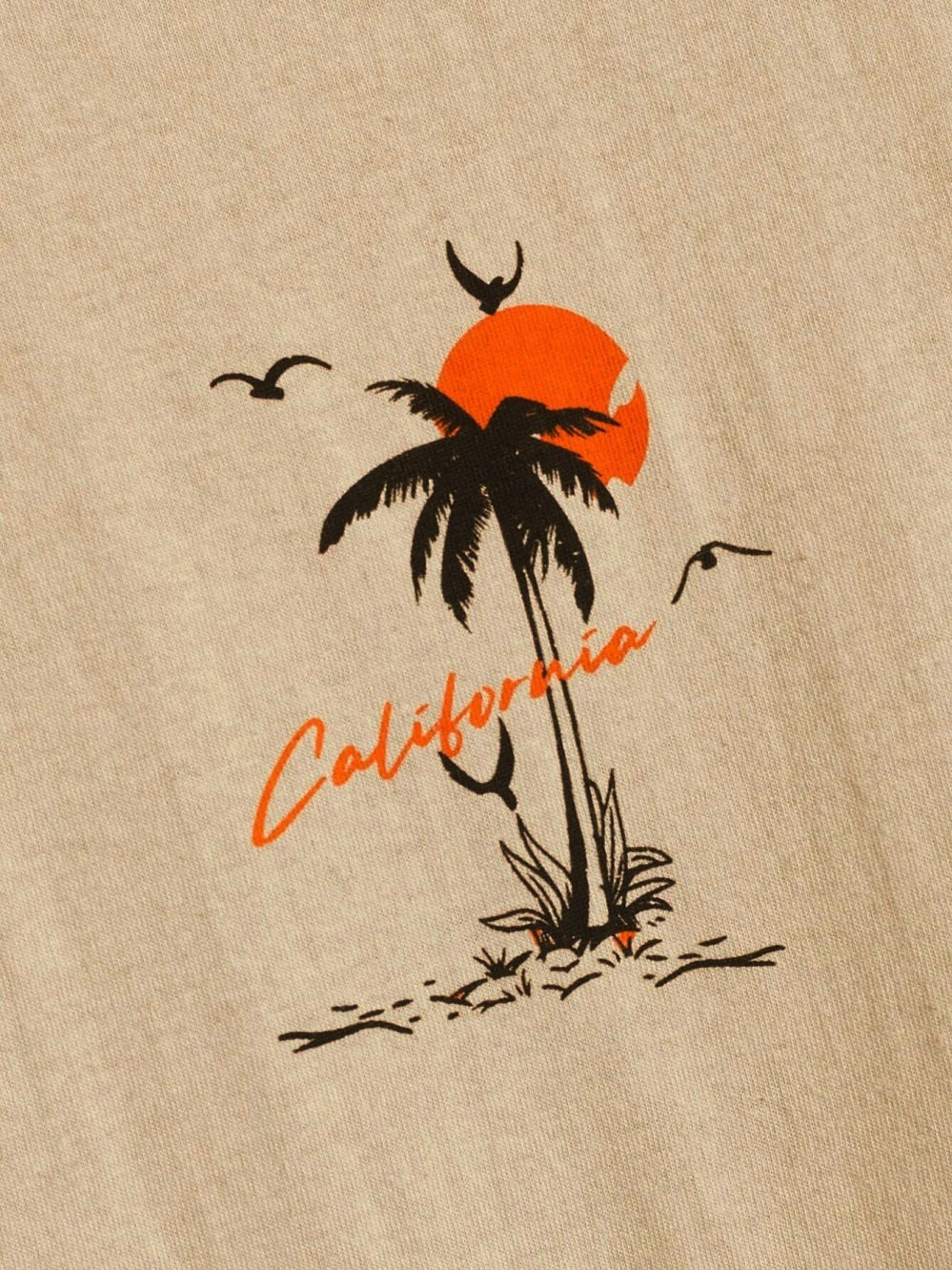 Summer Departure Adventure California Men's T-shirt Cotton Loose