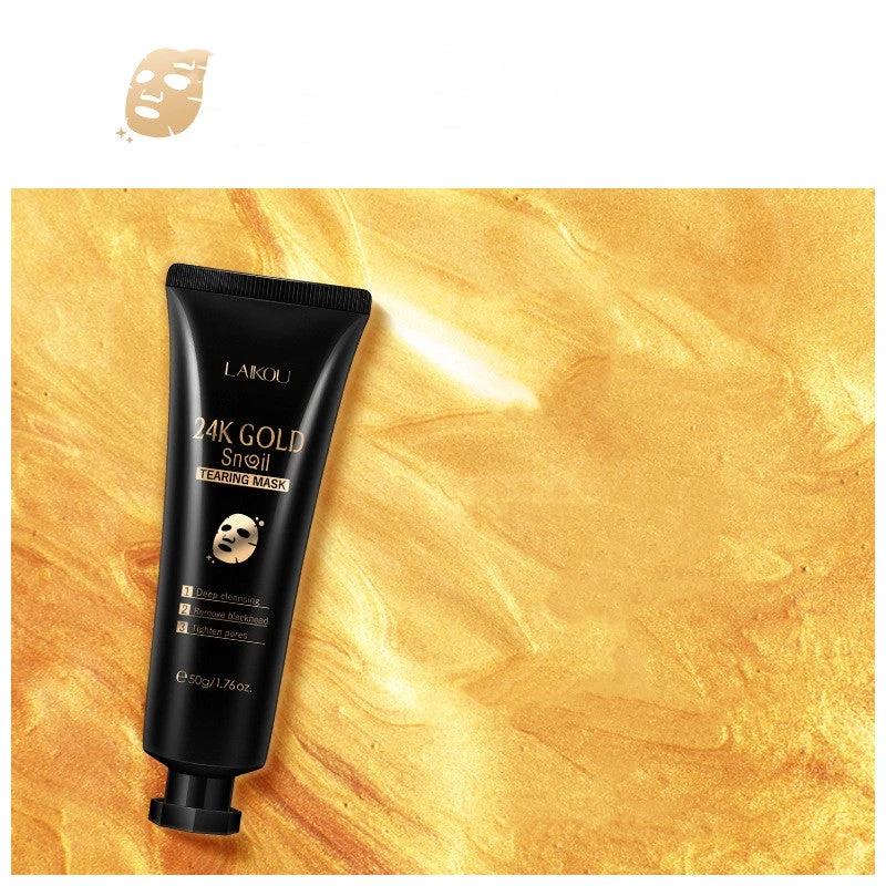 Gold Foil Snail Tear-Off Mask Hydrating by GJG Denim
